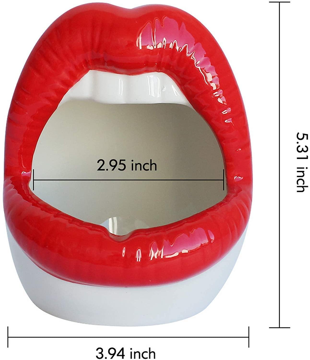 Smooch Lips Ceramic Planter