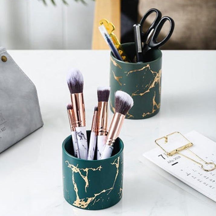 Geometric Marbled Serenity Planter